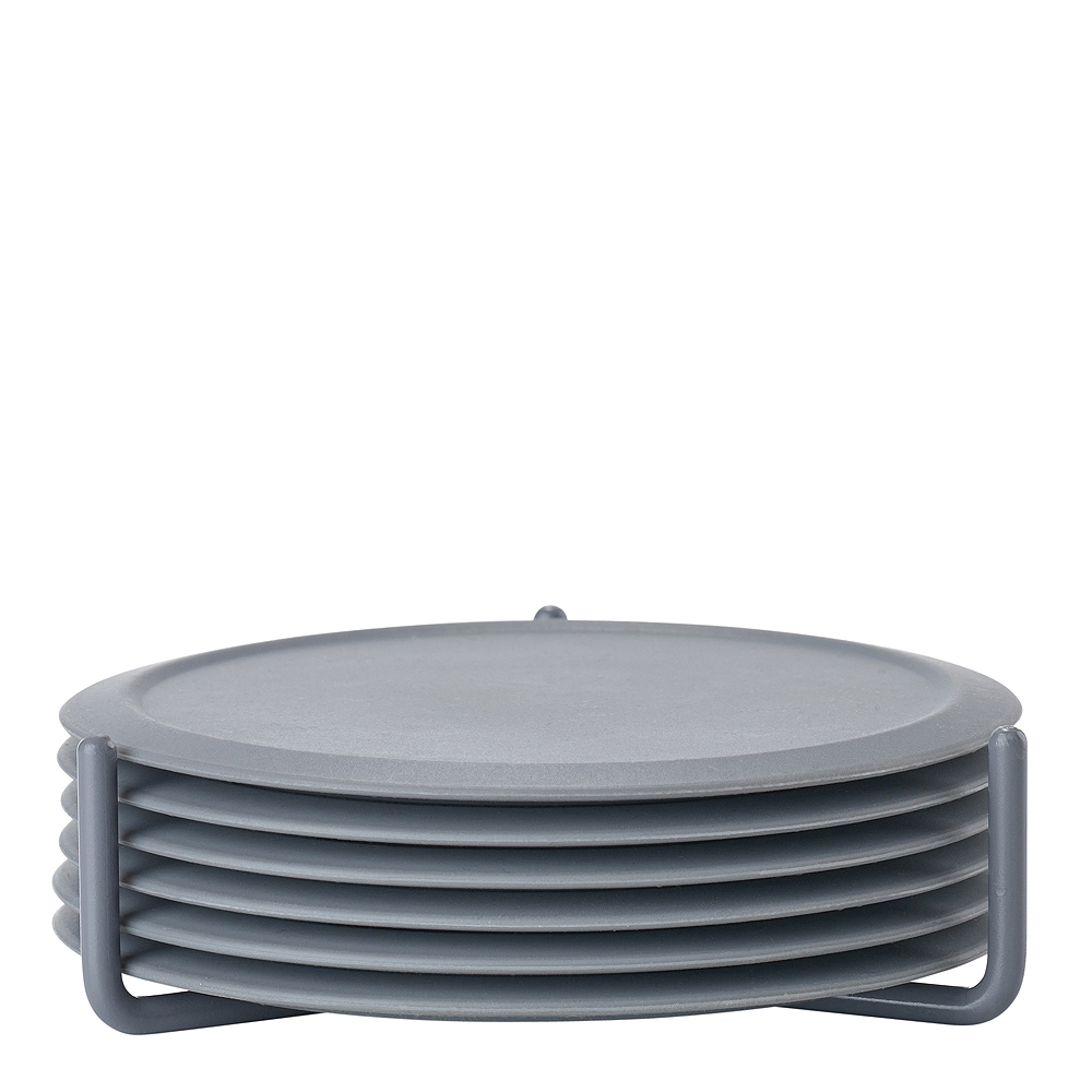 Singles Glasunderlägg SilIkon 6-pack Grå