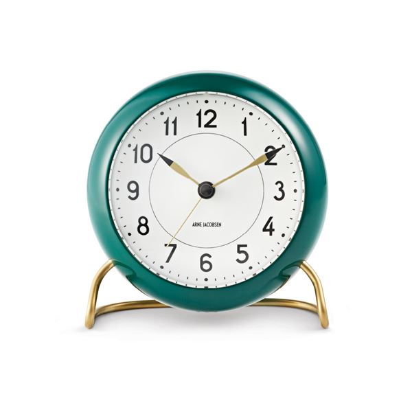 Station Bordsur 11 cm Grön/Mässing