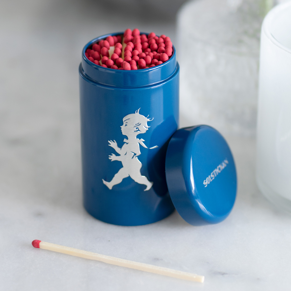 Tändsticksrör 10 cm Blå