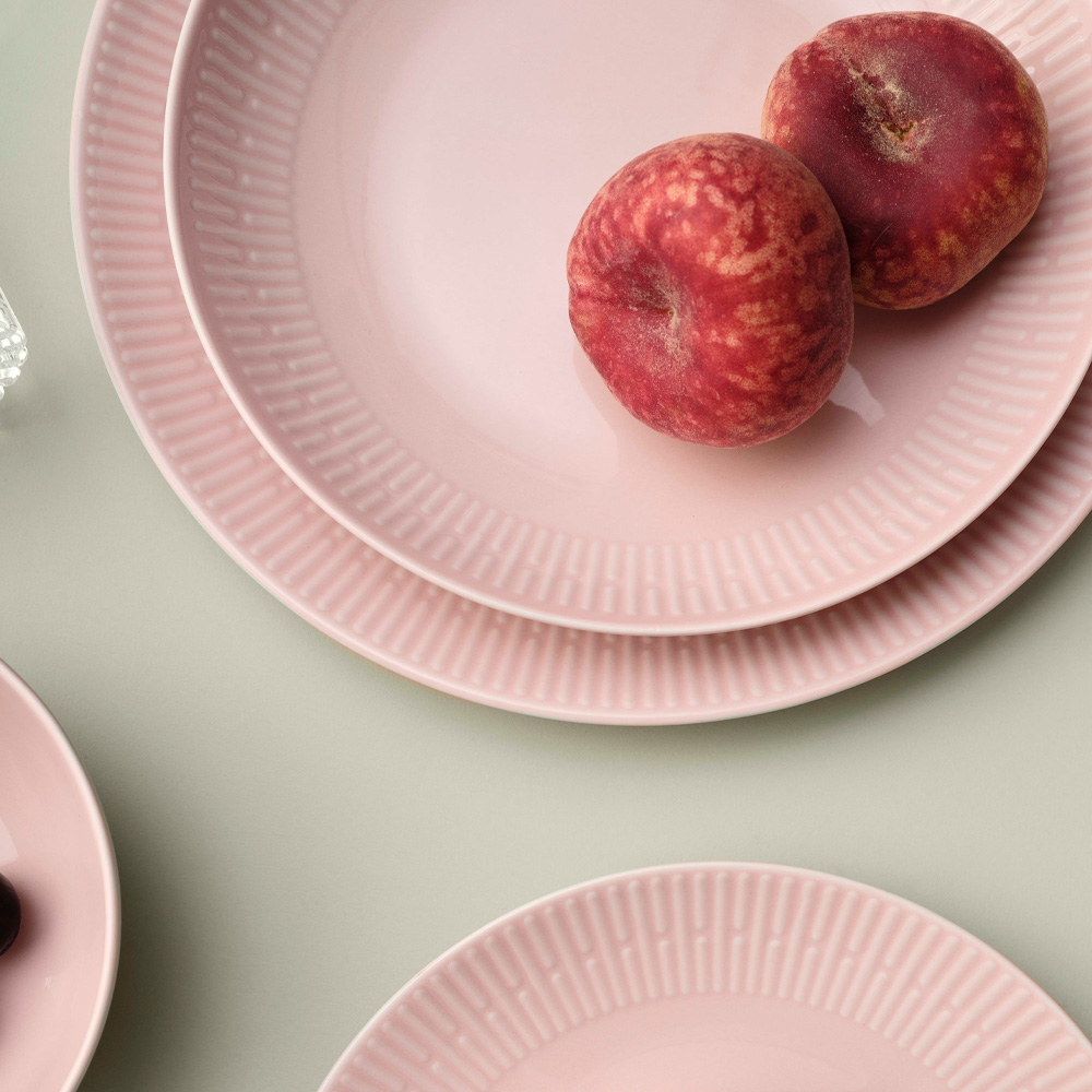 Relief Tallrik 27 cm Rosa