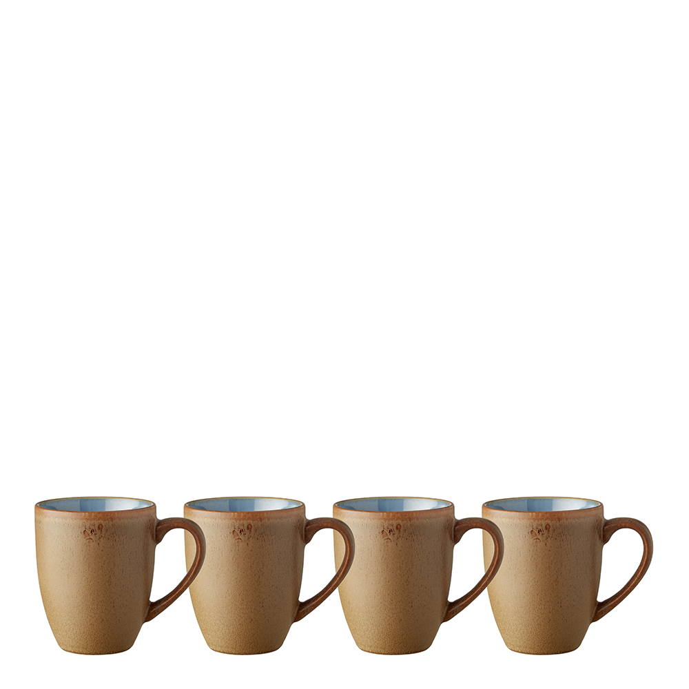 BITZ Mugg m öra 30 cl 4-pack Wood/Ocean