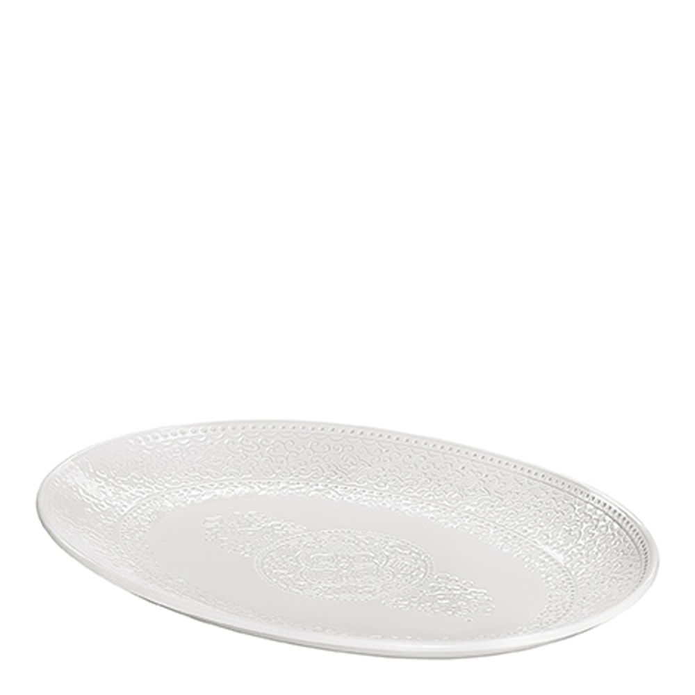 Orient Serveringsfat 35x26,5 cm Vit