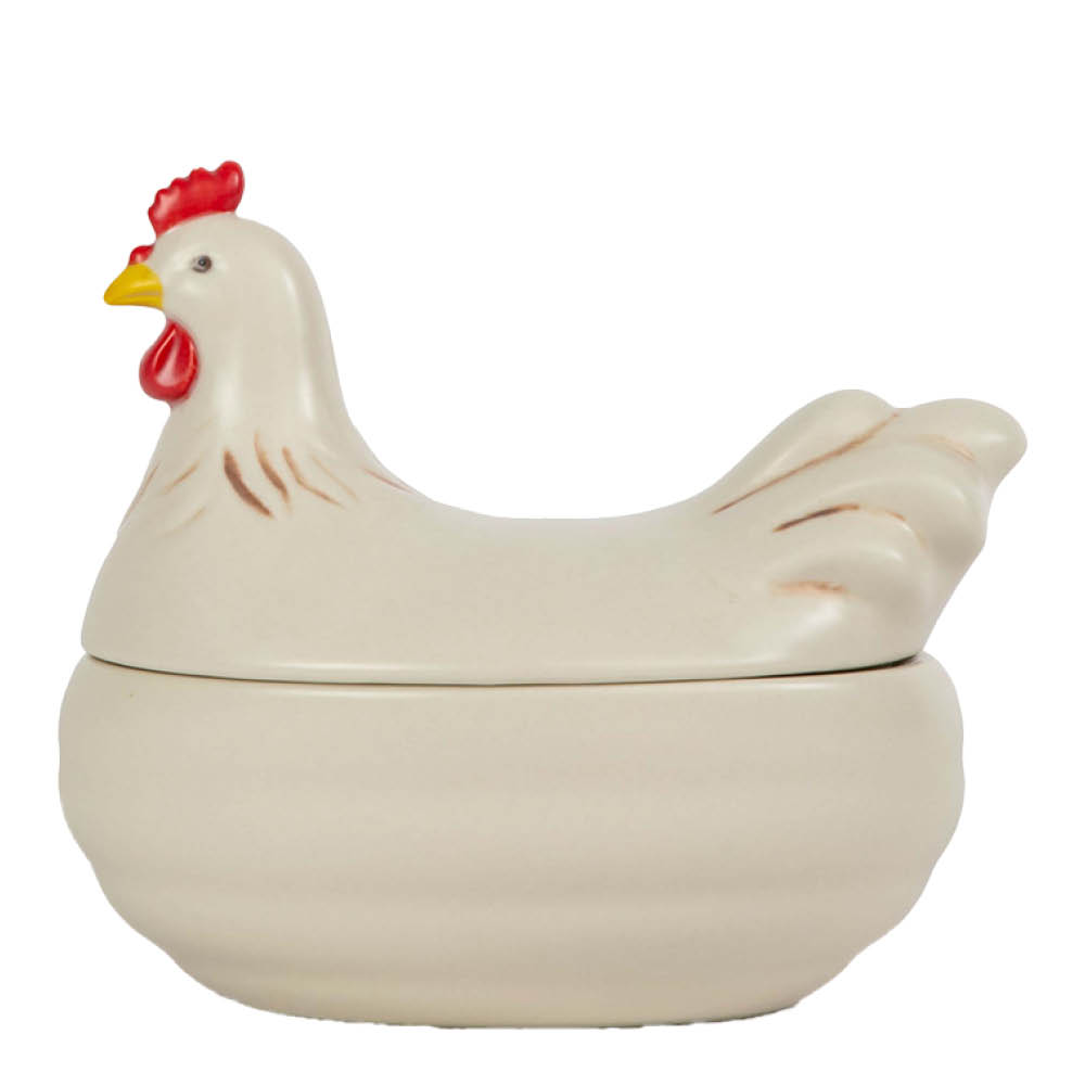 Ellen Skål med lock 16 cm Höna