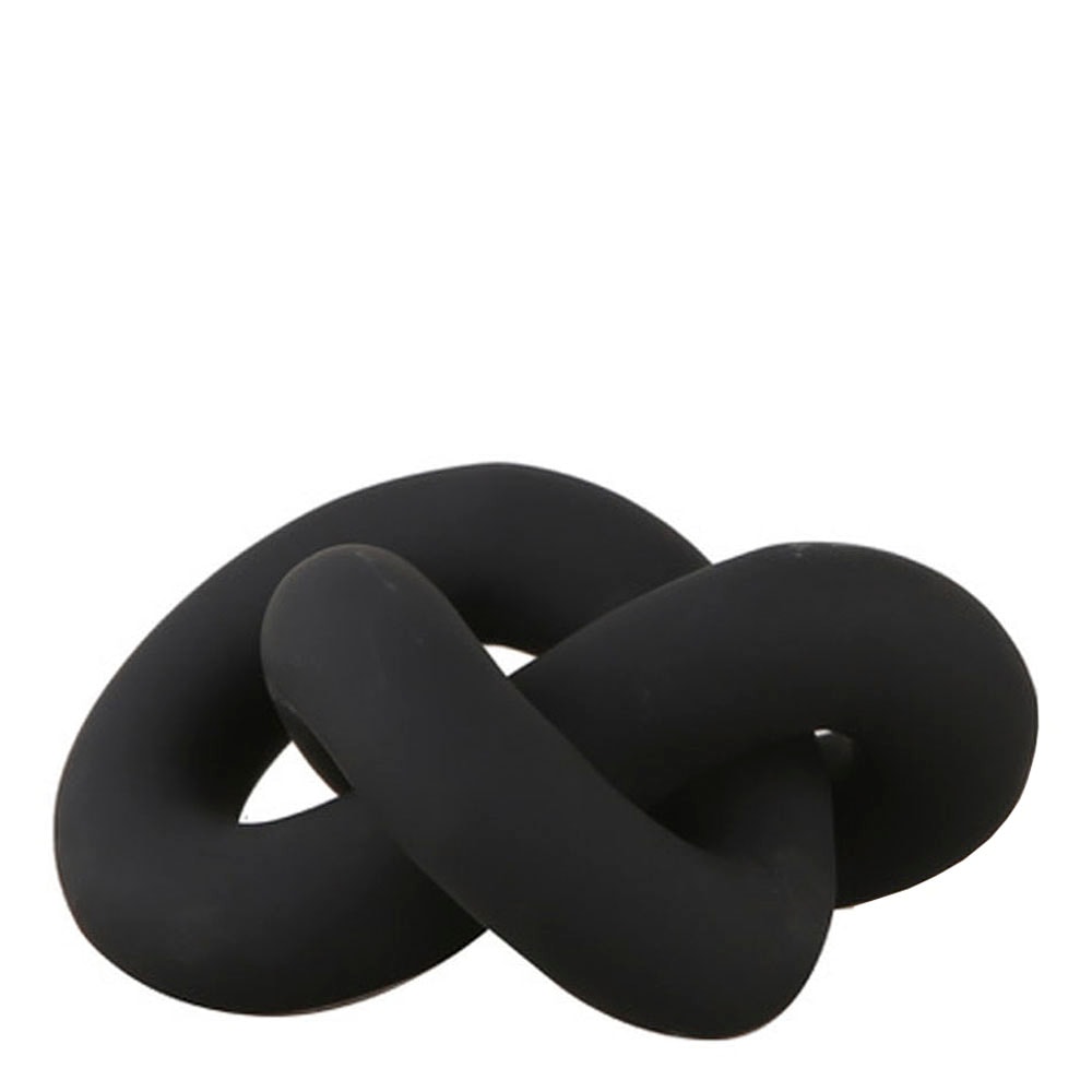 Knot Table Skulptur 6 x 11,5 x 9 cm Svart