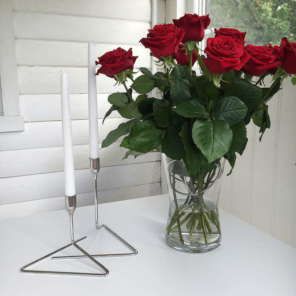 Puzzle Ljusstake 26 cm Silver