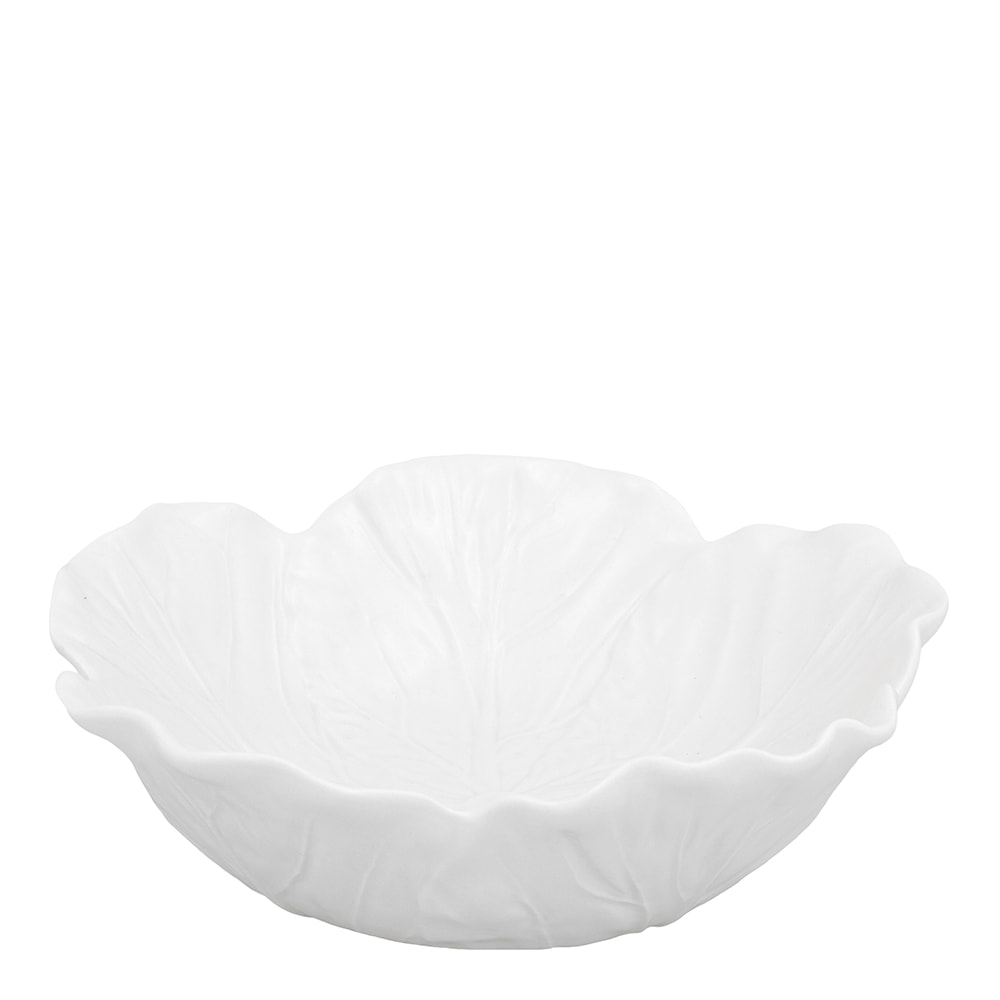 Cabbage Skål Kålblad 22,5 cm Vit