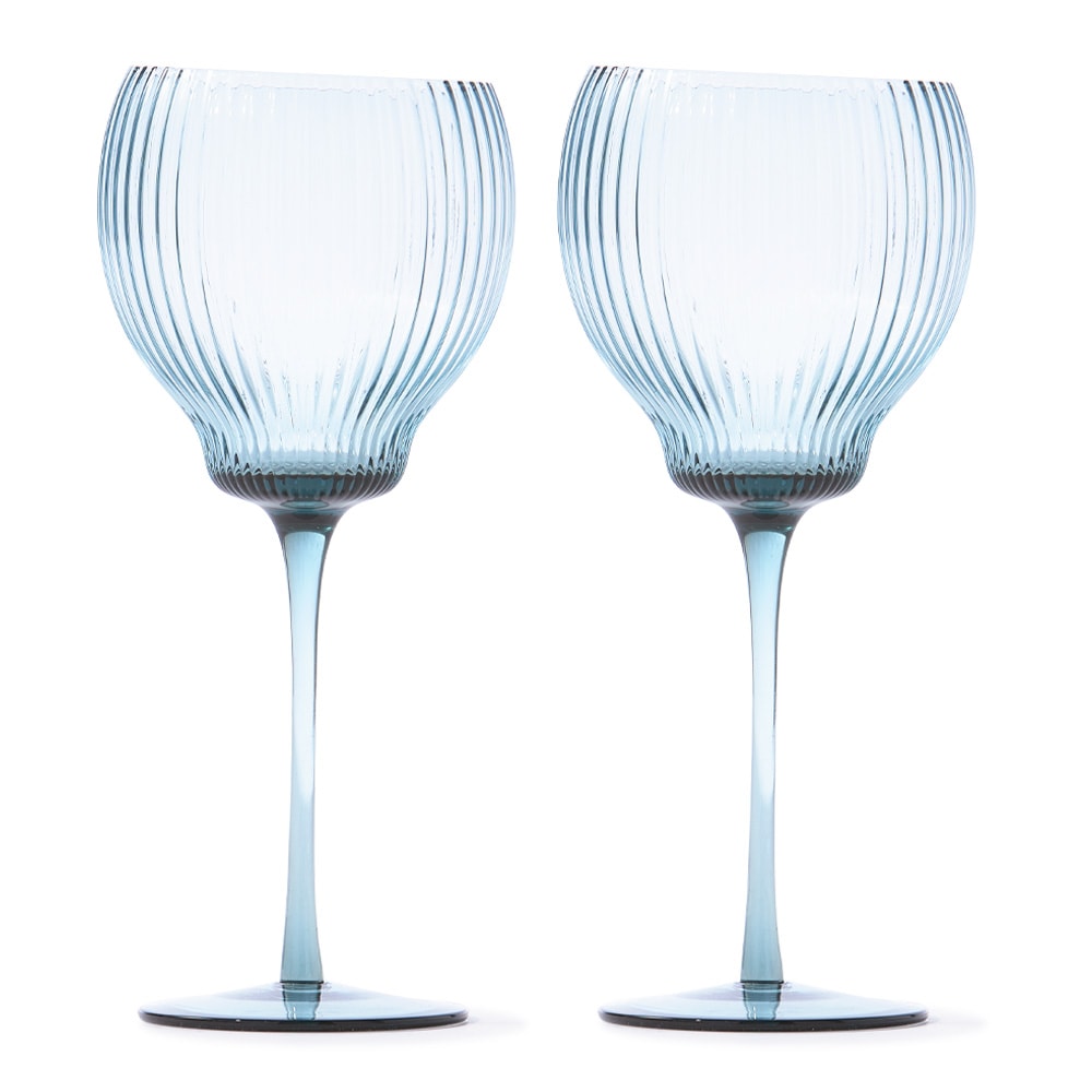 Pum Vinglas 22 cm 2-pack Blå