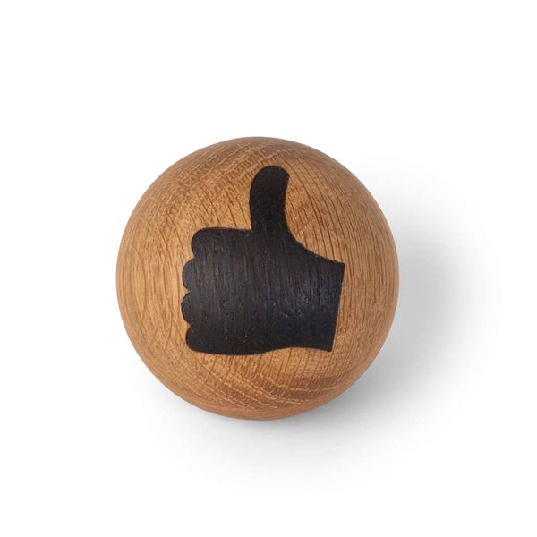 Emojiboll Ek 7 cm Thumbs up