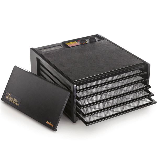 Mattork m/5 hyller 43 cm svart