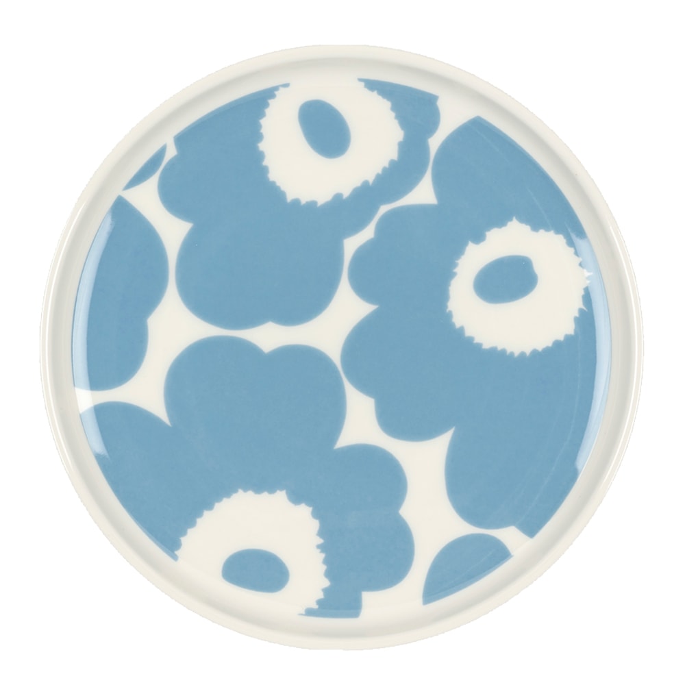 Unikko Tallrik 13,5 cm Sky Blue/Vit