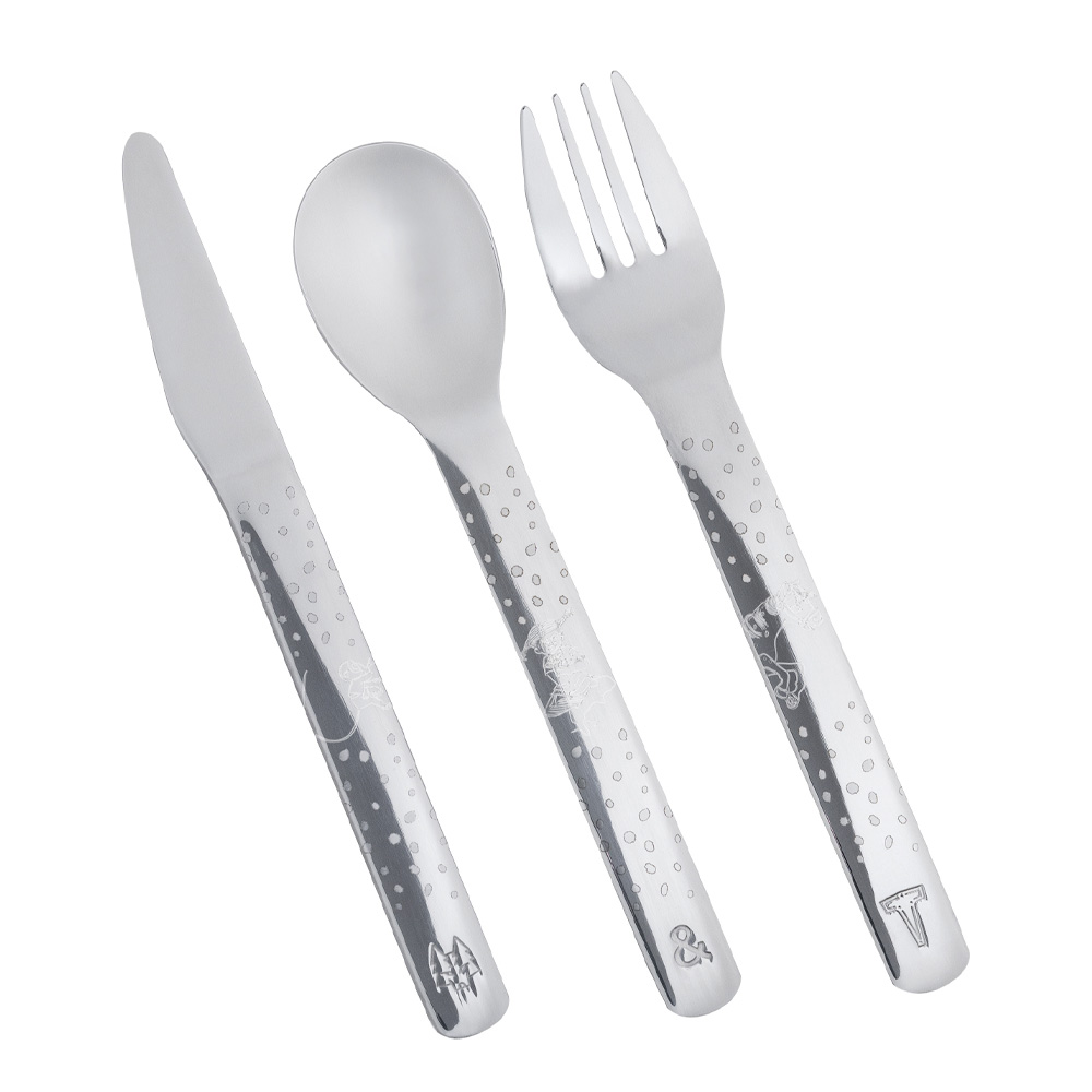 Lupo Barnbestick Pippi 9 delar Rostfri