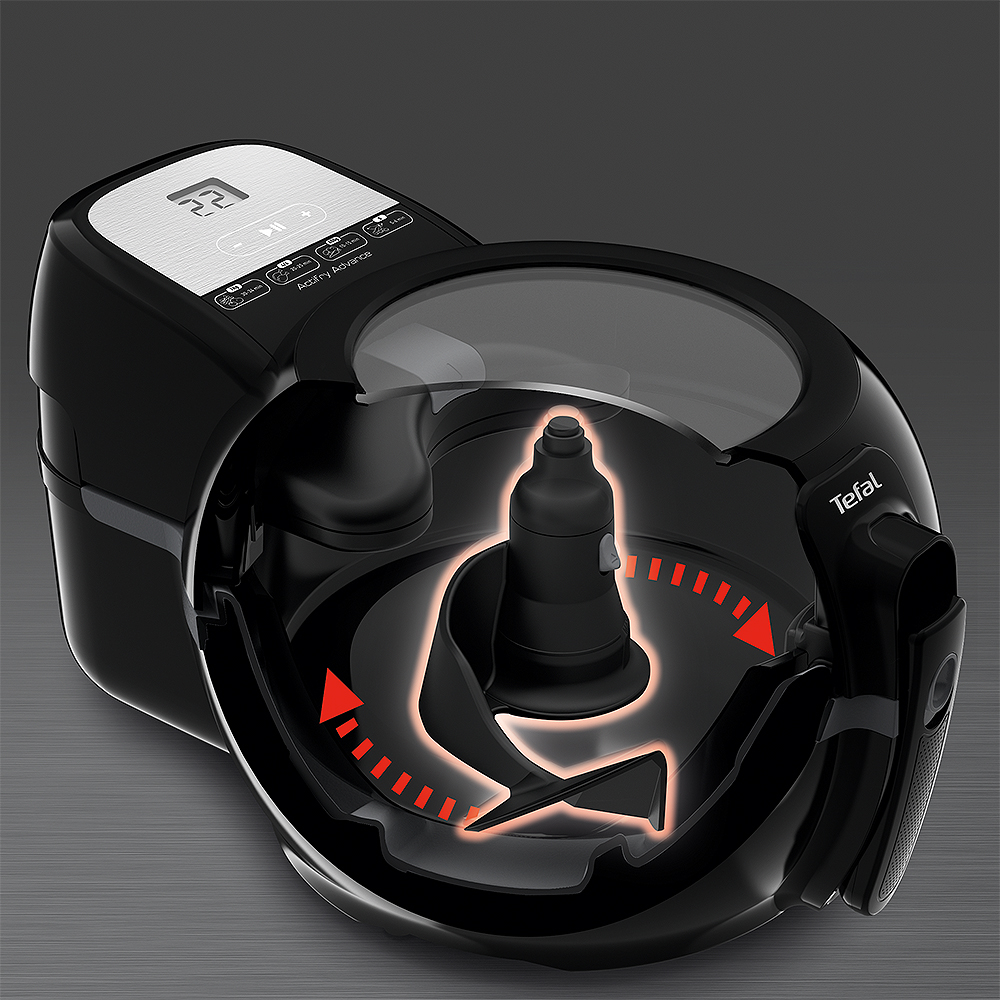 ActiFry Genious Airfryer Varmluftsfritös 1,2 kg Svart