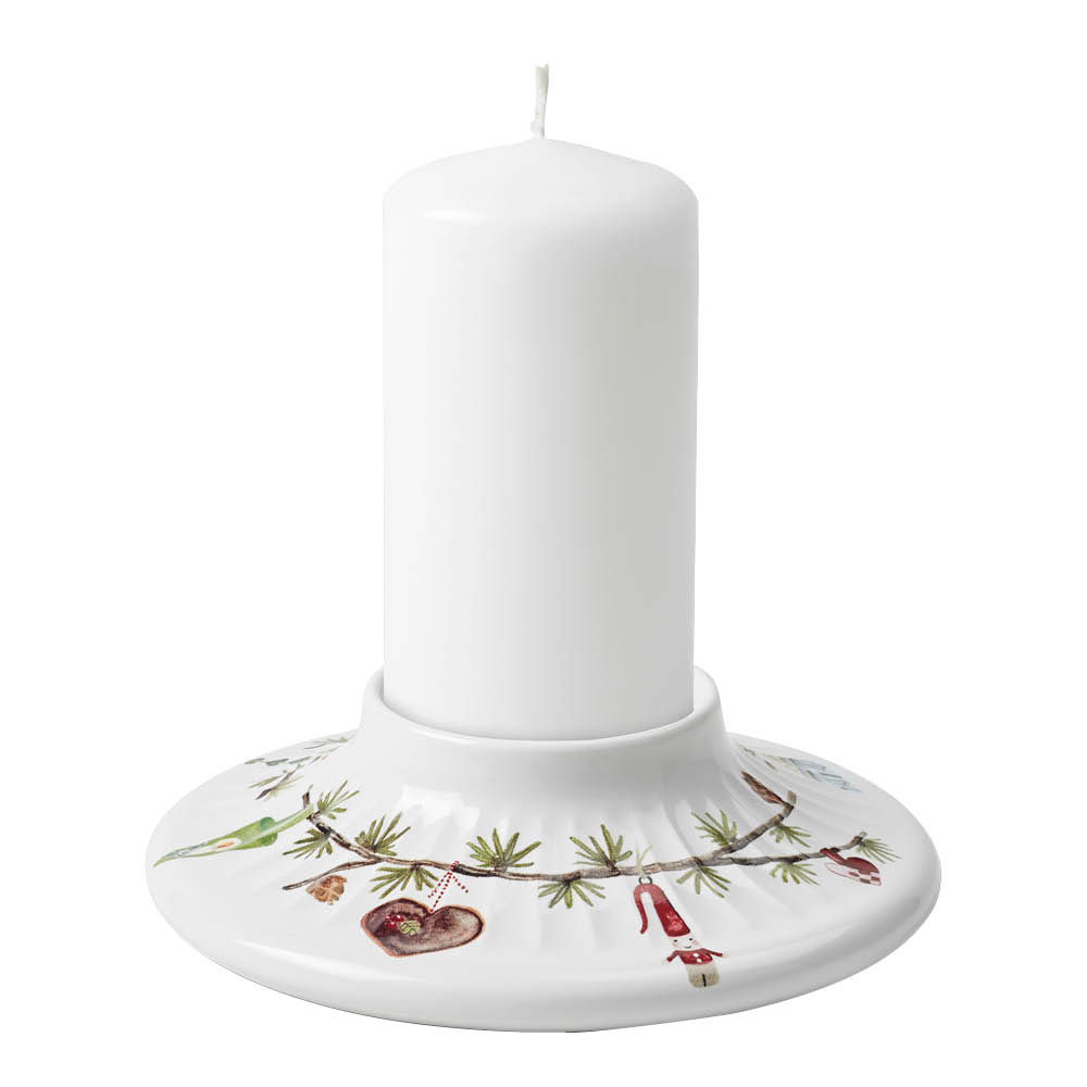 Hammersh?i Christmas Blockljusstake 13 cm Vit