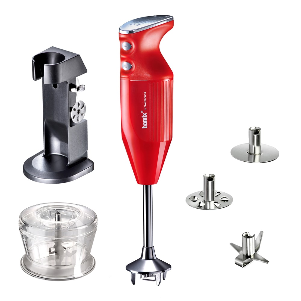 Bamix Stavmixer Deluxe C 200 w Röd