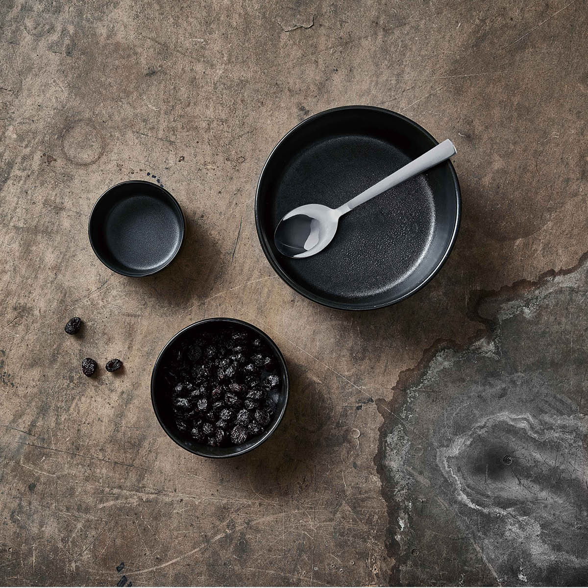 RAW Skålset 3 delar 19,5 cm Titanium Black