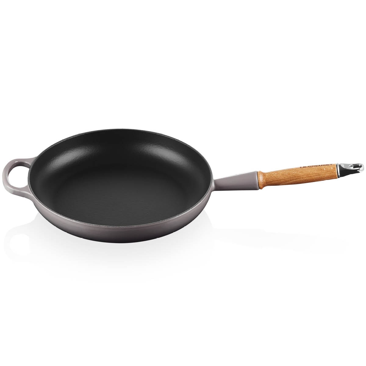 Stekepanna i gjutjärn 28 cm med trähandtag