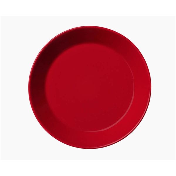 Teema tallrik 17 cm Röd