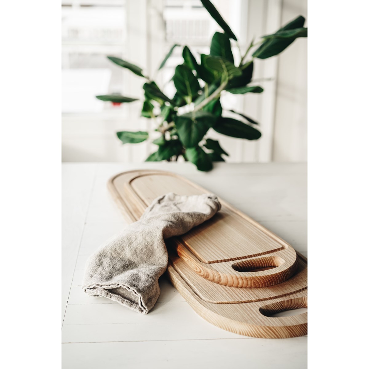 Skärbärda 58x20x2 cm Ask