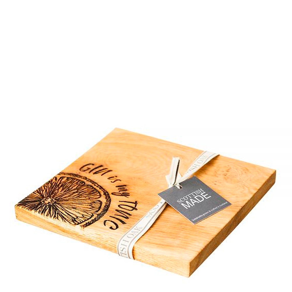 Skärbräda Ek Gin Is My Tonic 21x19 cm