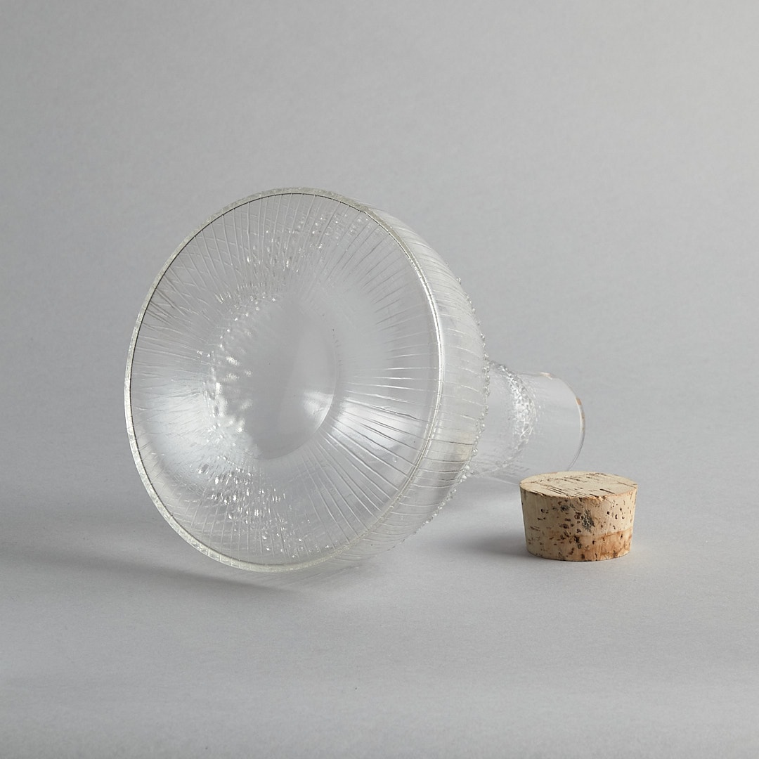 SÅLD "Niva" Glaskaraff med kork-lock