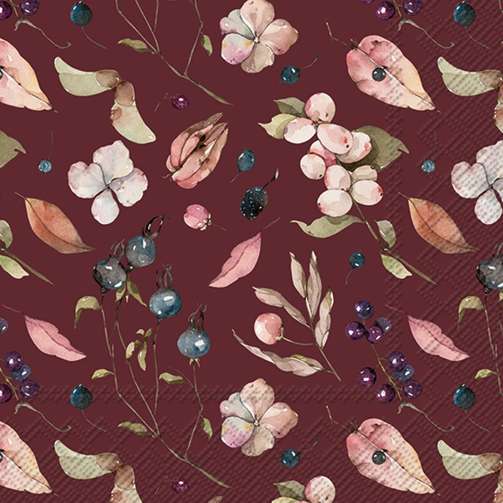 Servett Aurelia 33x33 cm Bordeaux