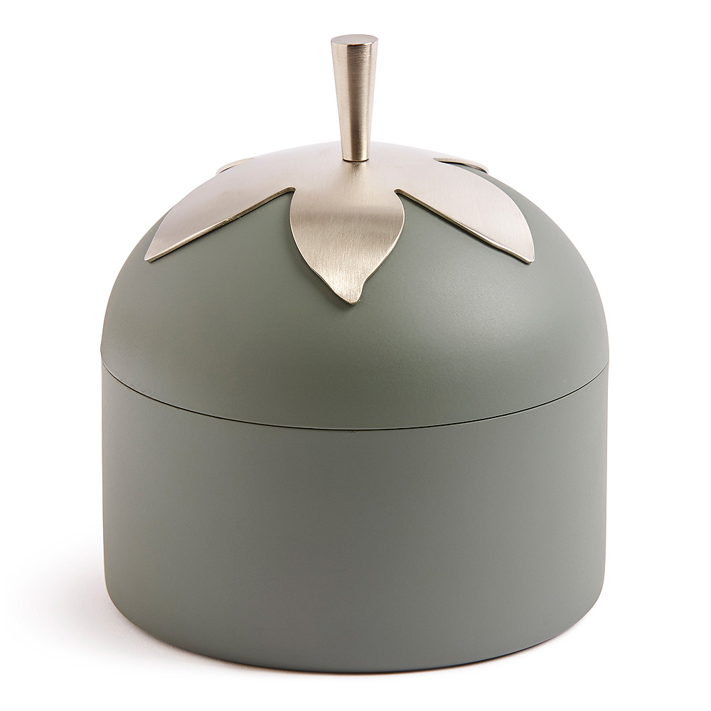 Blad Burk med skopa 11 cm Grön