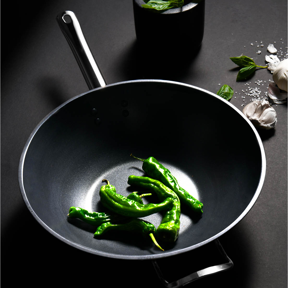 Rix Wok 31,5 cm 3,5L Stål/Svart
