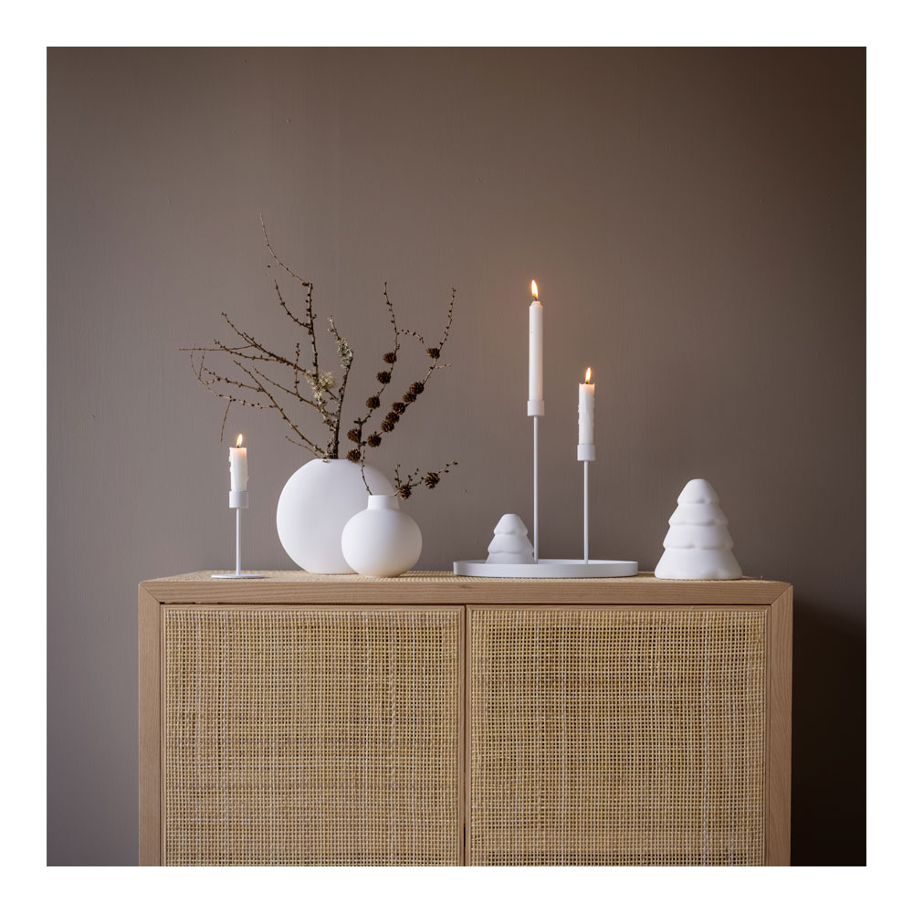 Candlestick Ljusstake 13 cm Vit