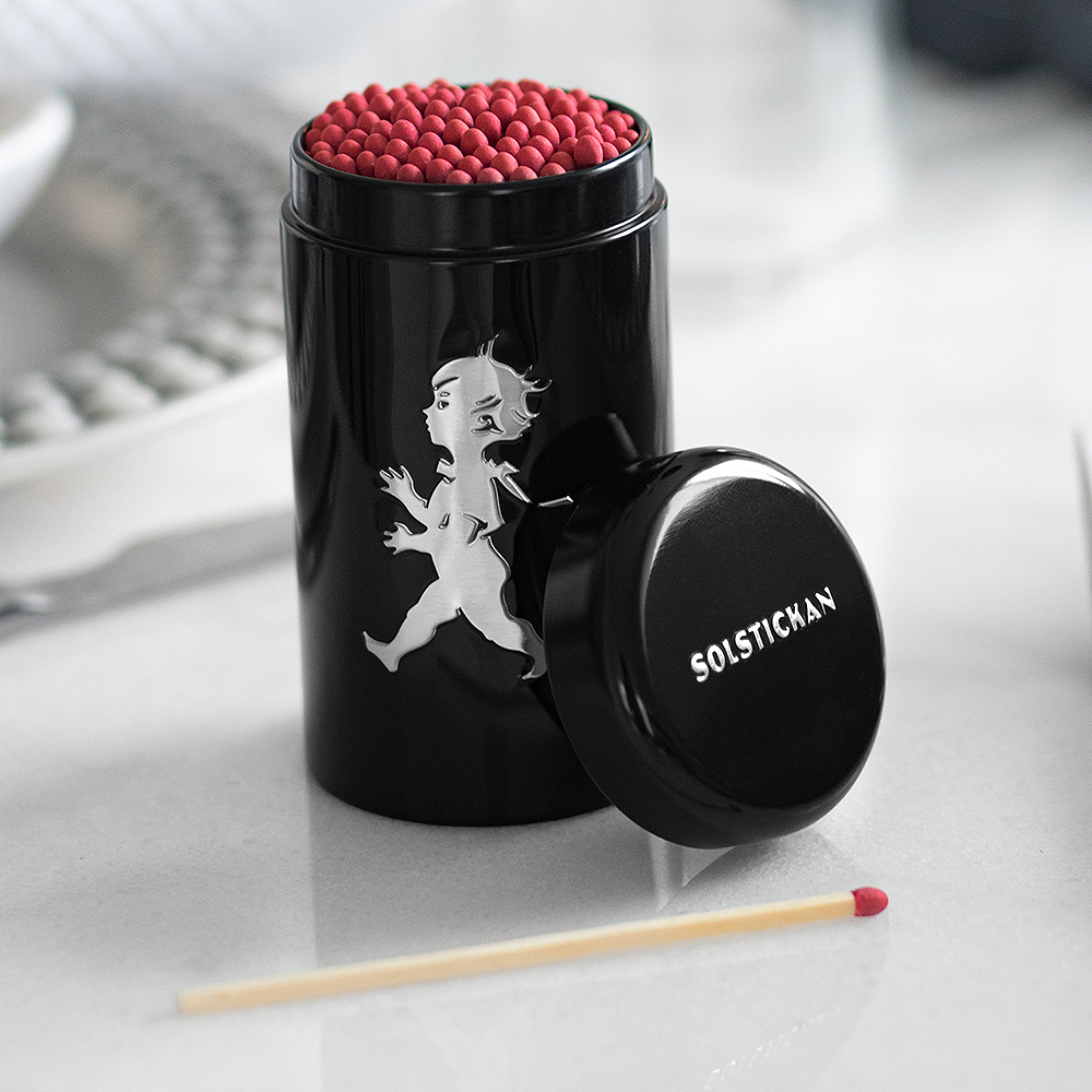 Tändsticksrör 10 cm Svart