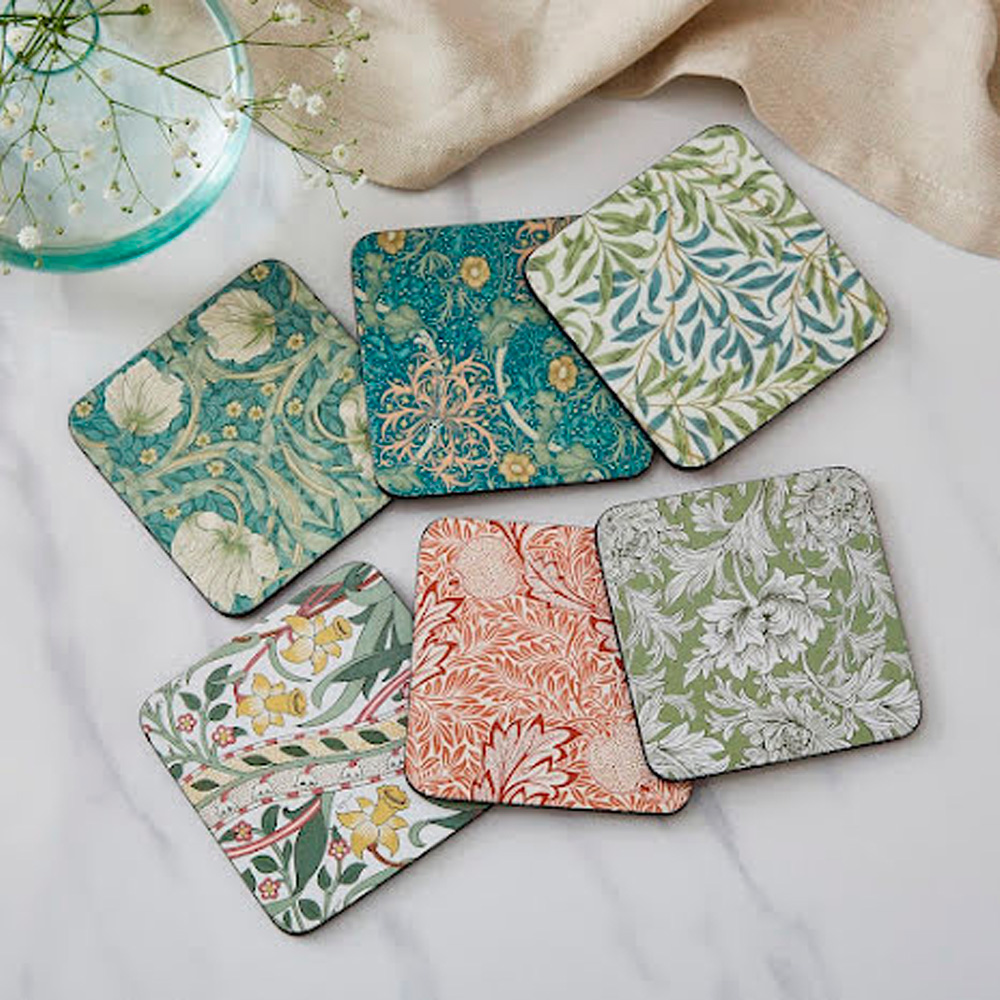 Morris & Co Glasunderlägg Mix & Match 6-pack Flerfärgad