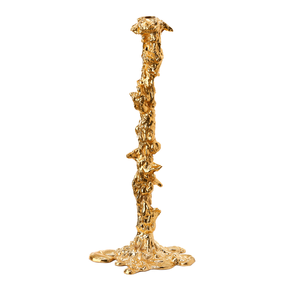 Drip Ljusstake 50 cm Guld