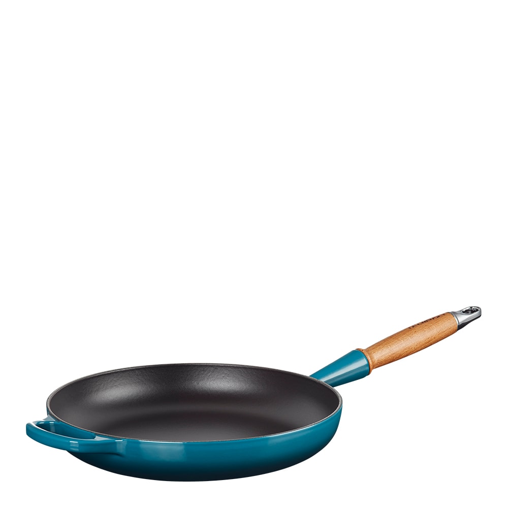 Signature Stekpanna med trähandtag 28 cm Deep Teal