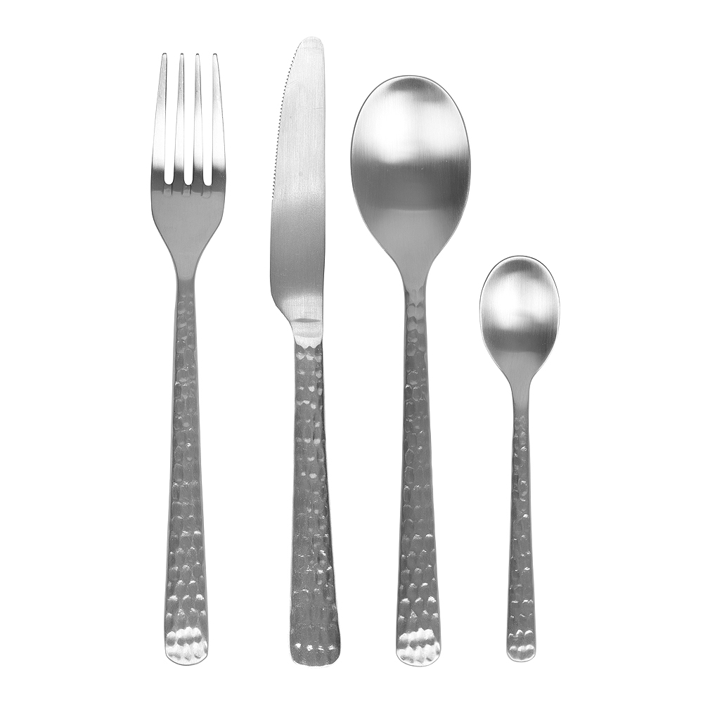 Hune Bestickset 16 delar Rostfri hamrad
