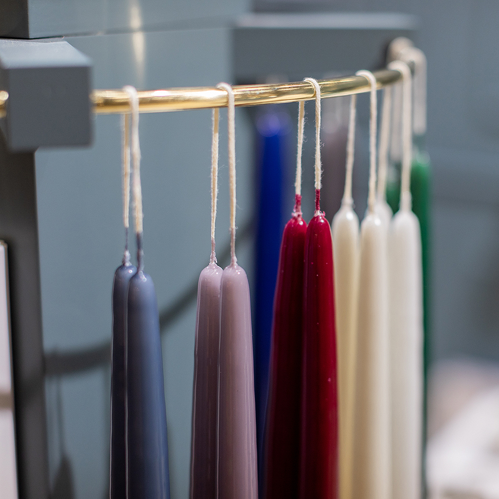 Herrgårdsljus 30 cm 6-pack Vinröd