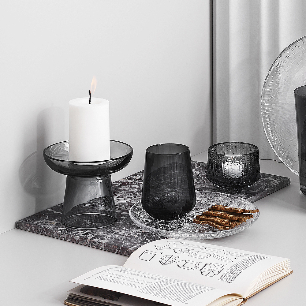 Essence Glas 35 cl 2-pack Mörkgrå