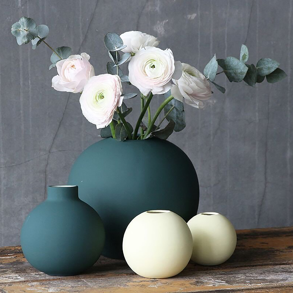 Collar Vas 12 cm Mörkgrön