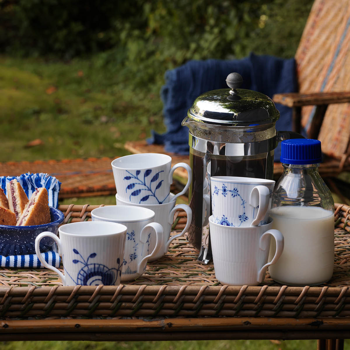 White Fluted Mugg 37 cl 2-pack