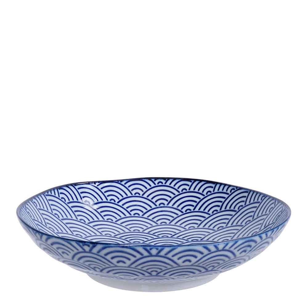 Nippon Blue Pastatallrik 21 cm Wave