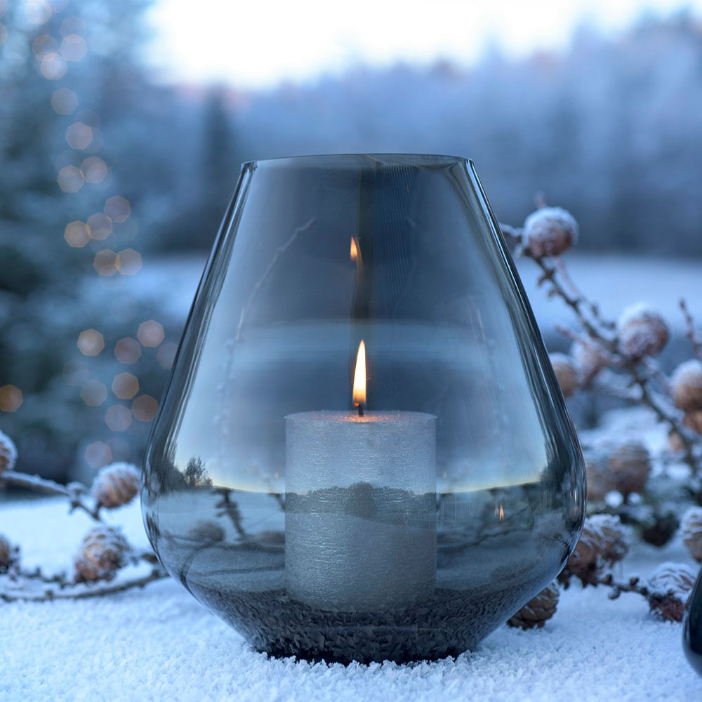 Rocks Vas 22 cm Grå