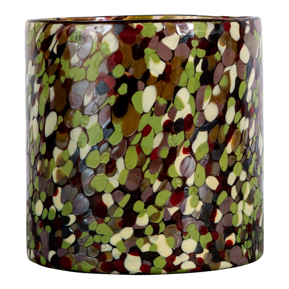 Calore Ljuslykta 15x15 cm Lime/Svart