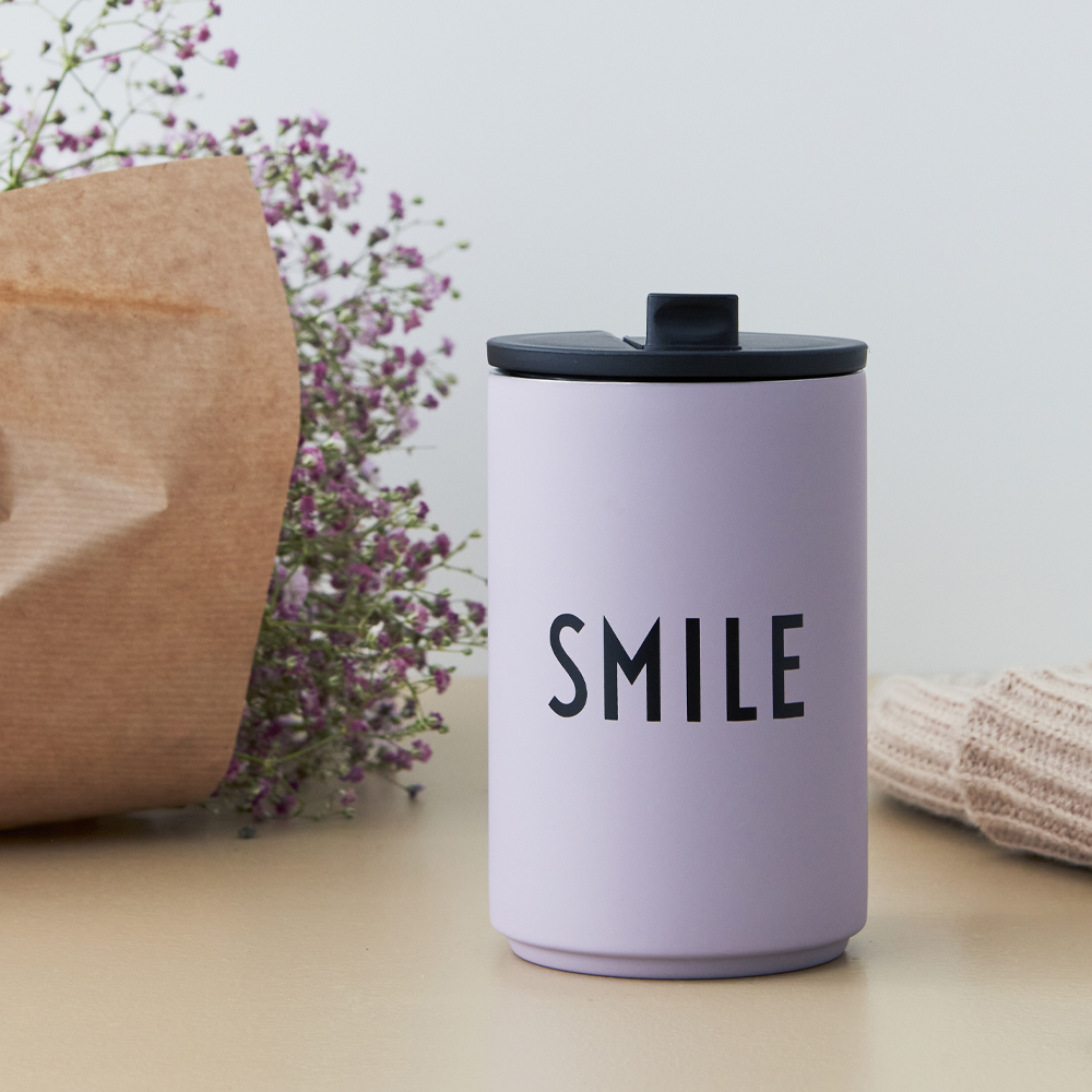 To Go Termosmugg Smile Lavendel