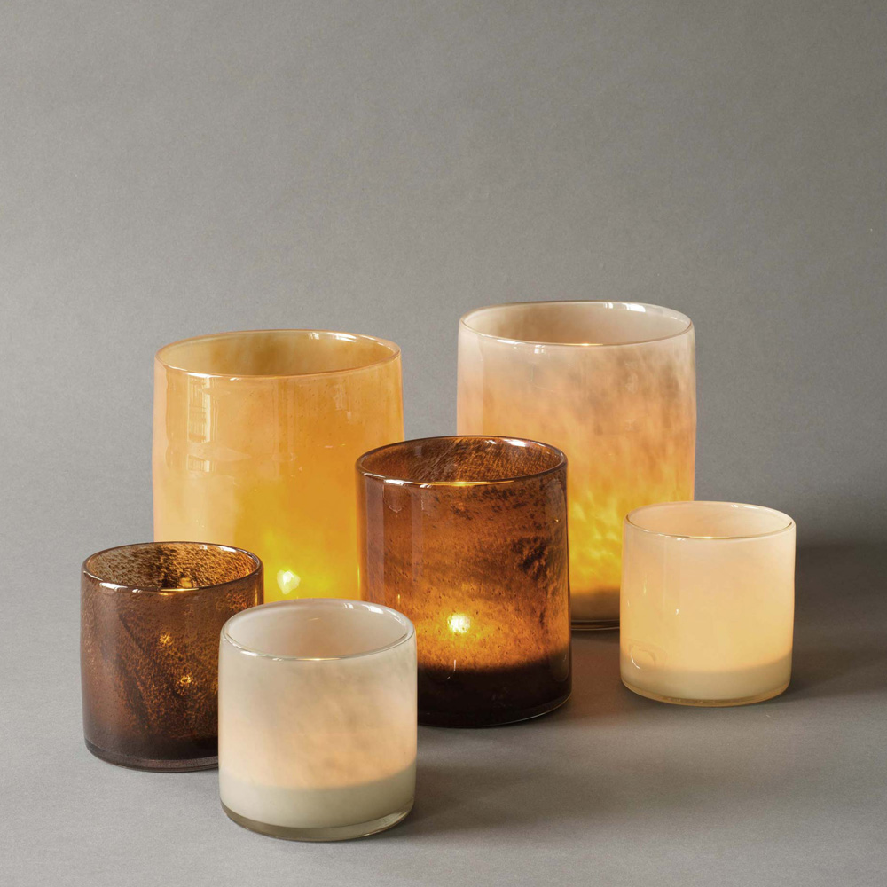 Lyric Ljuslykta 8x8 cm Linen