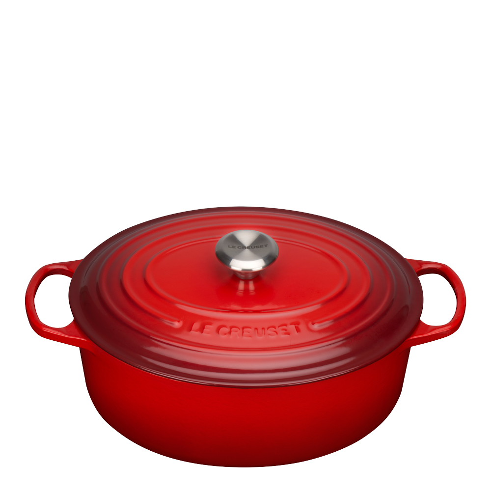 Signature Gjutjärnsgryta oval 31 cm 6,3 L Cerise