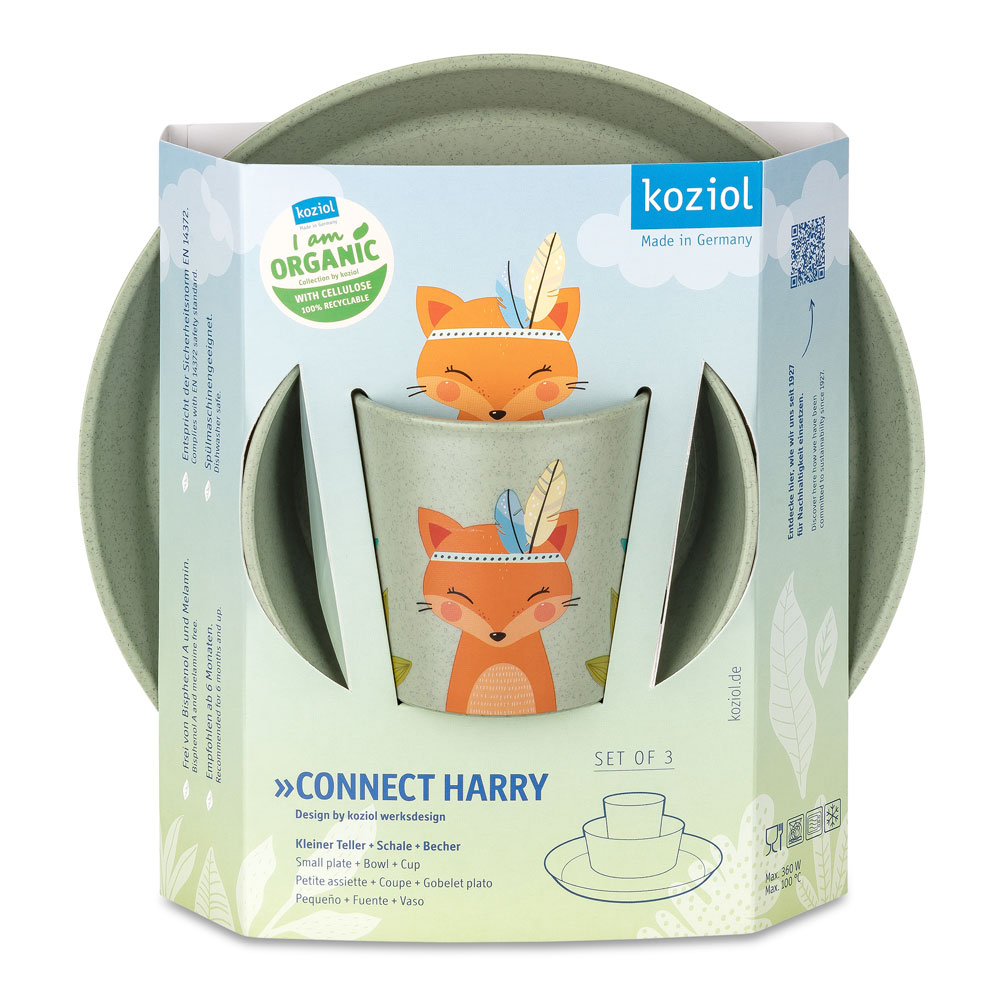 Connect Servis 3 delar Tallrik Skål Mugg Harry