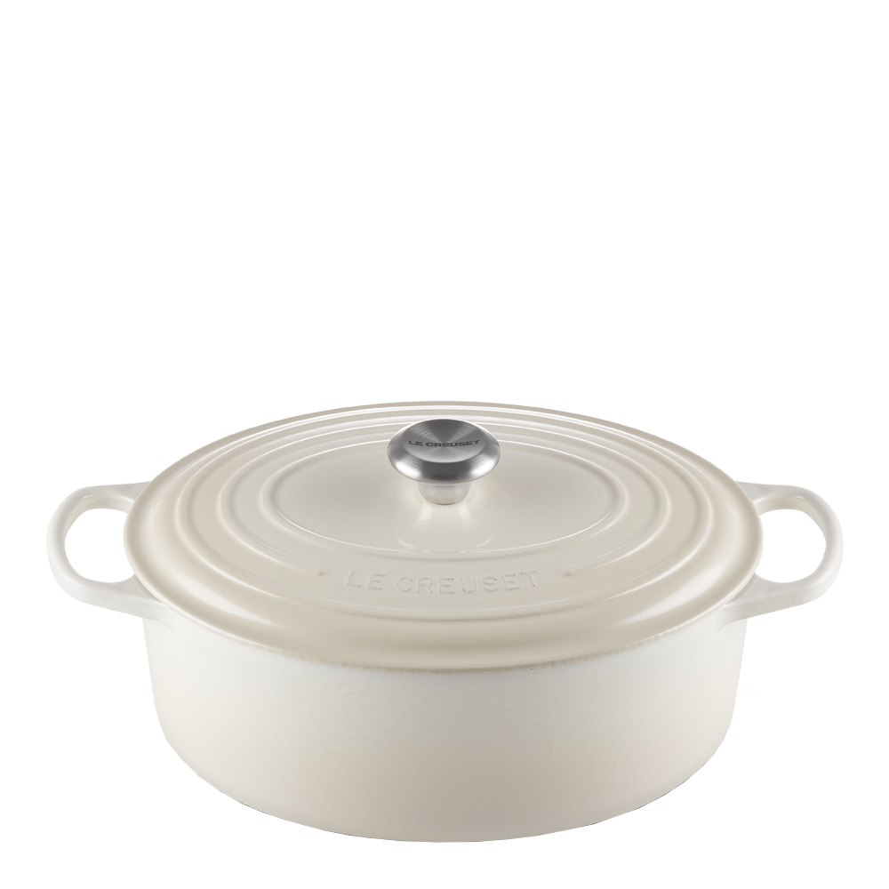 Signature Gjutjärnsgryta oval 31 cm 6,3 L Meringue