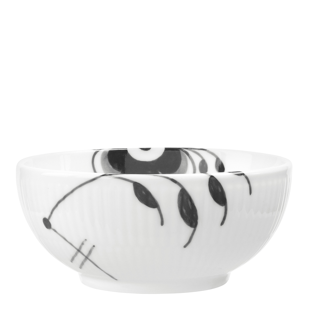 Black Fluted Mega Skål 24 cl