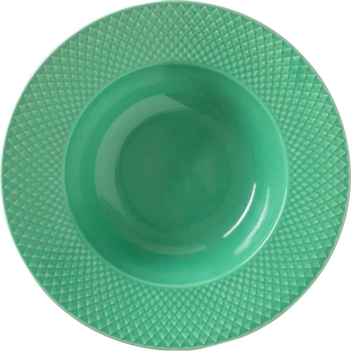 Rhombe Color Tallrik Djup 24.5 cm Grön