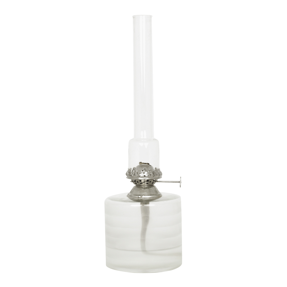 Fotogenlampa Rak Stor Glas Frostat