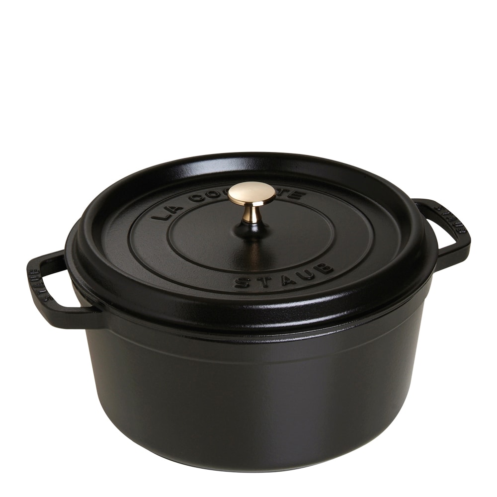 Gryta 6,7 L rund Svart