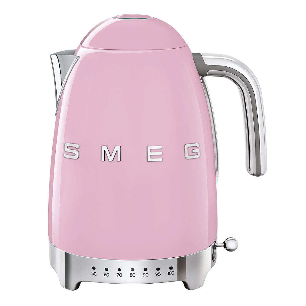 Smeg 50's Style Vattenkokare 7 temperaturer 1,7 L Rosa